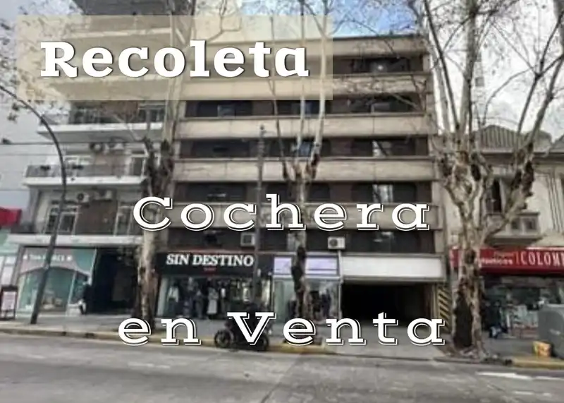Cochera en venta · Recoleta, CABA Cochera en venta · Recoleta, CABA