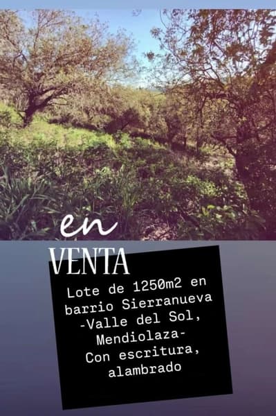 Terreno en venta · Mendiolaza, Colon, Córdoba Terreno en venta · Mendiolaza, Colon, Córdoba