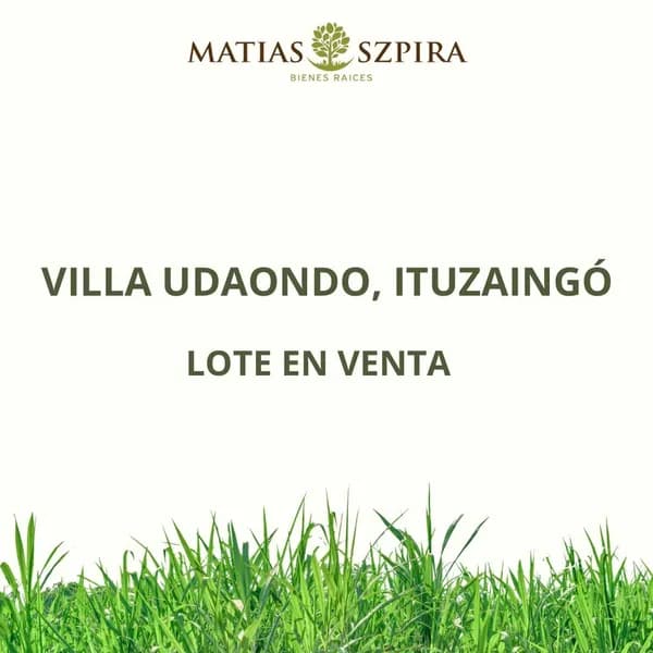 Terreno en venta · Villa Gobernador Udaondo, Ituzaingó, GBA Oeste, Provincia de Buenos Aires Terreno en venta · Villa Gobernador Udaondo, Ituzaingó, GBA Oeste, Provincia de Buenos Aires